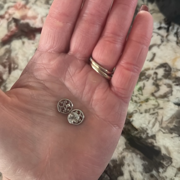 Tory Burch - Silver Miller Stud Earrings - Picture 5 of 6